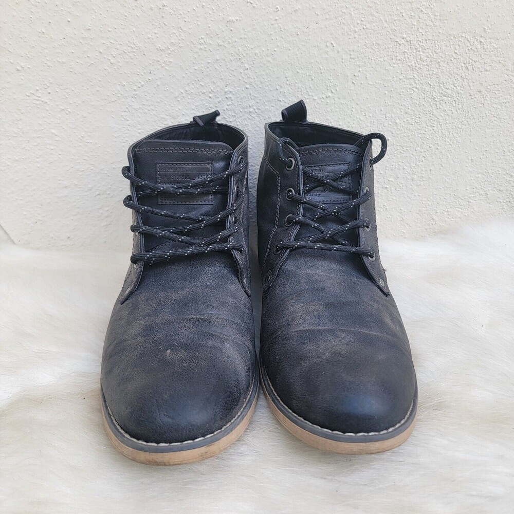 H&M Men's suede lace up casual oxford gray dress shoes size 10